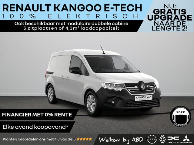 Renault KANGOO Advance 44 kWh E-TECH | Cruise control en snelheidsbegrenzer | Elektrisch bedienbare ramen (met sneltoets bestuurderszijde) | Elektronisch geregelde airconditioning