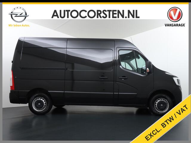 Renault MASTER T35 2.3dCi 135 L2H2 3-Persoons Trekhaak Navi Ecc Camera Cruise Control Pdc Blind Spot Monitoring Schuifdeur Betonplex Vloer Wandbetimmering Euro 6
