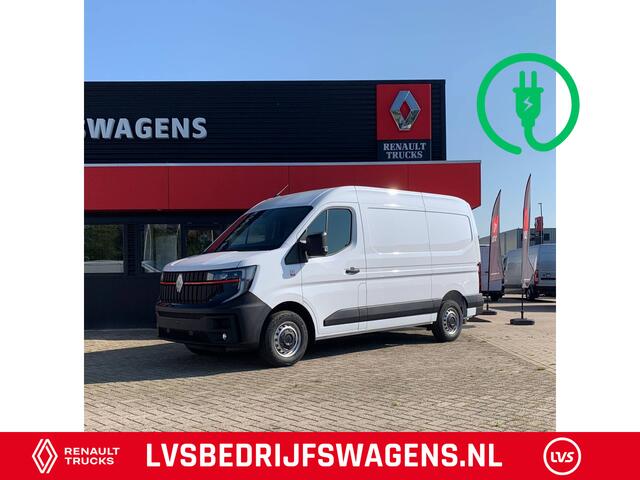 Renault MASTER E-Tech 87 kWh, 130 kW snelladen, L2H2 Multimedia met Google services, Camera, Trekhaak, Apple carplay, Verwarmde voorruit.