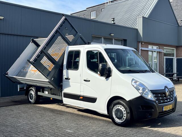 Renault MASTER T35 2.3 dCi L3 DC Kipper Pick-up Open laadbak Dubbele cabine Airco Trekhaak 2500kg trekgewicht Telefoonvoorbereiding 6-Persoons pick-up p-up Euro 6