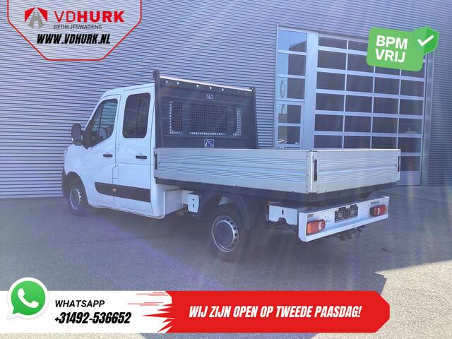 Renault MASTER 2.3 dCi 150 pk DC Dubbel Cabine Open laadbak/ 7 Pers./ 2.5t Trekverm./ Airco/ Trekhaak/ 242x204x40/ Pick-Up
