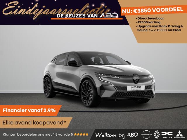 Renault MEGANE E-Tech Esprit Alpine Comfort range | Adaptive Cruise Control | Adaptive Vision LED koplampen met geïntegreerde mistlampfunctie | Elektrisch verwarmbare voorstoelen