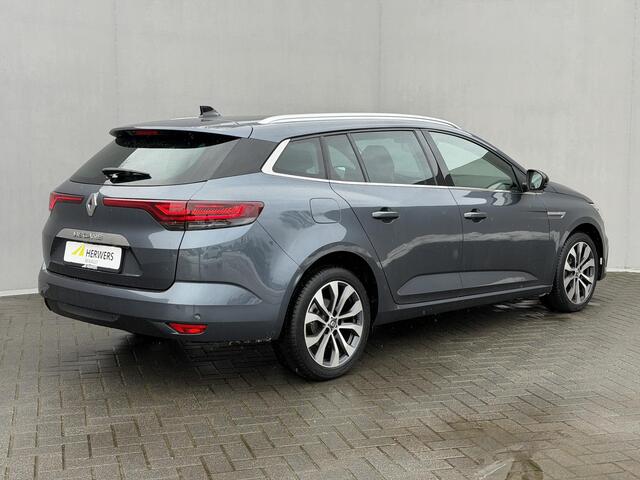 Renault MEGANE Estate TCe 140 EDC Techno Automaat / Fabrieksgarantie tot 06-2026 / Trekgewicht 1700 Kg / Camera / Dodehoek / Parkeer Assistent / Stoel & Stuurwiel Verwarming / Sfeerverlichting / Navigatie / AppleCarPlay & Android Auto / DAB /