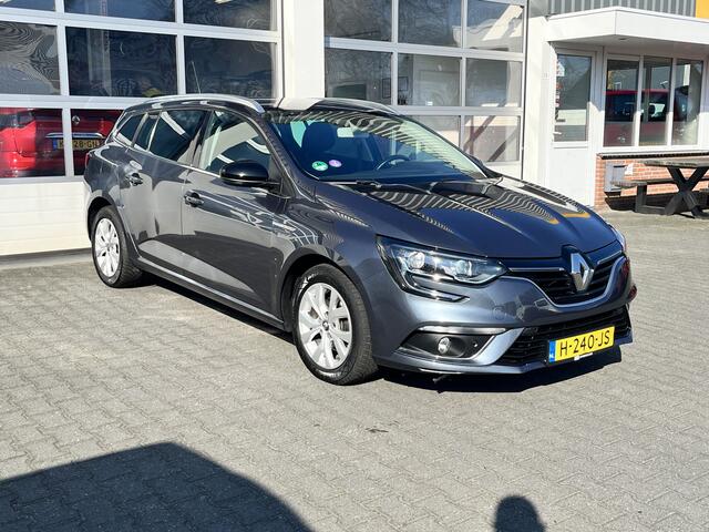 Renault MEGANE Estate 1.3 TCe Limited Airco Trekhaak Parkeerhulp voor en achter Getint glas vanaf B-styl Lichtmetalen velgen