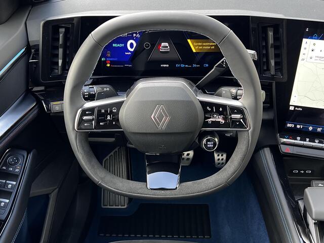 Renault Rafale E-Tech 4x4 plug-in hybrid 300 Atelier Alpine / Direct Leverbaar nieuw / Camera 360° / Leder Alcantara / Elektr. stoelen + klep / Panoramadak / Stuur-, stoel- en voorruitverwarming / HUD / 21" LM Wielen /