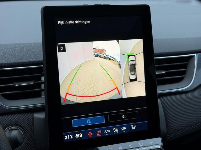 Renault Symbioz E-Tech Full Hybrid 145 Esprit Alpine Automaat / Fabrieksgarantie tot 4-2027 / Panoramadak / 360 Camera / Adaptieve Cruise / Navigatie / Apple Carplay & Android Auto / Elektr. Achterkep / Stoel & Stuurwielverwarming /