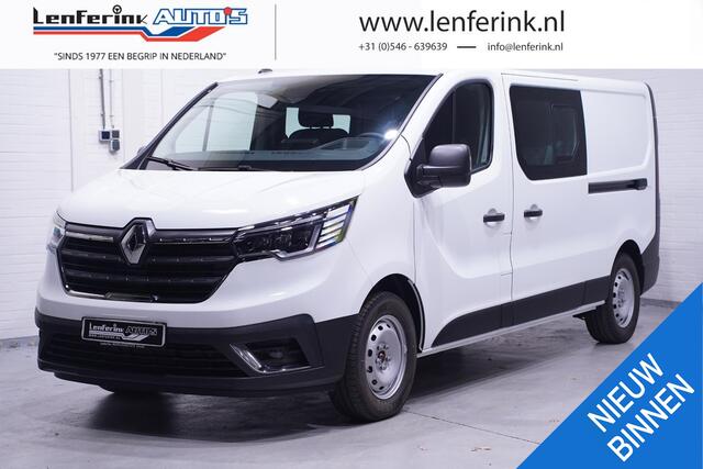 Renault TRAFIC 2.0 DCi 170 pk L2 Dubbel Cabine Automaat Navi 2x Schuifdeur, LED Koplampen, PDC achter, 5-Zits Nieuw