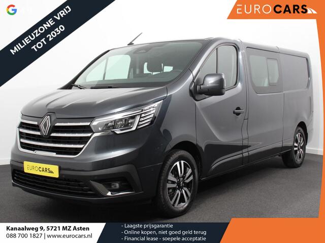 Renault TRAFIC 2.0 Blue dCi 150 Automaat L2H1 Adv. Dubbele Cabine Navigatie Airco Lichtmetalen velgen Betimmering Trekhaak Camera Parkeer sensoren Dab