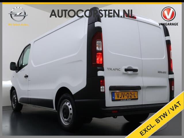 Renault TRAFIC 2.0dCi 120PK T29 L1H1 3-Persoons Navi Euro 6 Apple Carplay Android Auto Cruise Control Pdc Comfort Betonplex Vloer Wandbetimmering Schuifdeur Led Origineel Nederlandse Bus