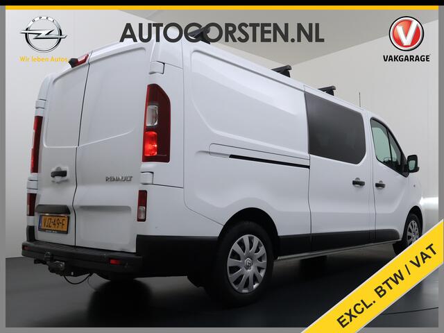 Renault TRAFIC 2.0 dCi 120 T29 L2H1 Dubbele Cabine Trekhaak Camera Navi Ecc Cruise Control Pdc DAB Business Euro 6 Betonplex Vloer Wandbetimmering Regen-Lichtsensor 2.000kg Trekgewicht 1e Eigenaar 5-Persoons
