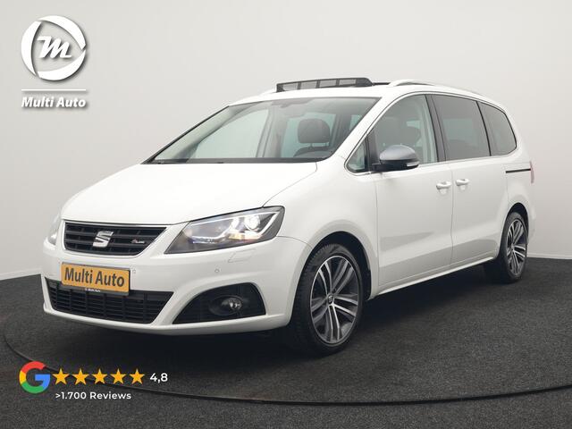 Seat ALHAMBRA 1.4 TSI FR 150pk DSG 7 Persoons | Trekhaak Af Fabriek | Panodak | Camera | Keyless | Alcantara Sportstoelen Verwarmd | EL. Schuifdeuren | Bi Xenon | Apple Carplay | Navigatie | DAB | Cruise Control |