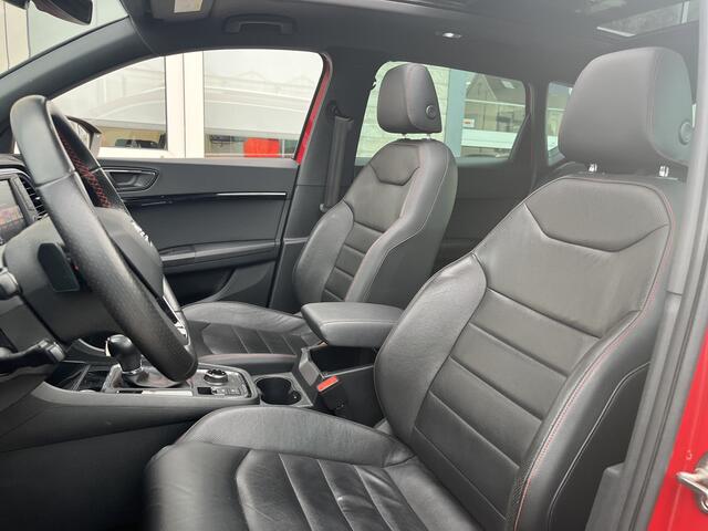 Seat ATECA 1.5 TSI FR 4DRIVE / AUTOMAAT/ 4X4/ PANO/ TREKHAAK/ LEER/ ELEK.STOEL/ STOELVERWARM./ KEYLESS/ ACC/ PARK.SENSOR.V+A/ 360 CAMERA/ FULL LINK/ CLIMA/ BEATS AUDIO/ RIJ-MODI/ DIGITAL DASH/ DAB/ NAVI/ ISOFIX/ 19'' LMV