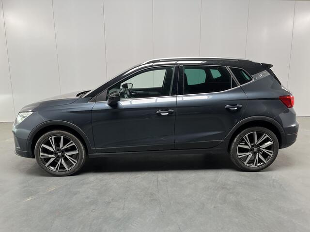 Seat Arona 1.0 TSI FR / AUTOMAAT/ PARK.SENSOREN V+A/ CAMERA/ STOELVERWARMING/ ACC/ FULL LINK/ KEYLESS/ DIGITAL DASH/ RIJ-MODI/ NAVI/ DAB/ CLIMA/ LED/ 18'' LMV