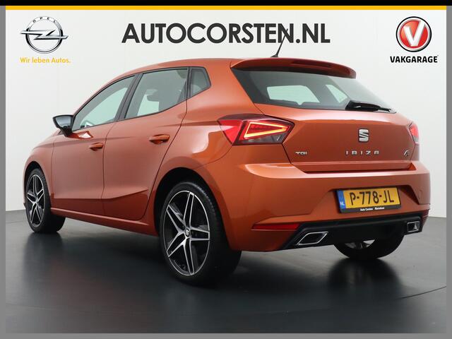 Seat IBIZA 1.0TGI 90PK CNG Bi-Fuel Aardgas FR Apple Carplay Android Auto Navi Ecc Cruise Control Draadloze telefoonlader DAB+ Full-link Lmv 18" Led App Connect Licht-/regensensor Benzine Aardgas CNG Bi-Fuel