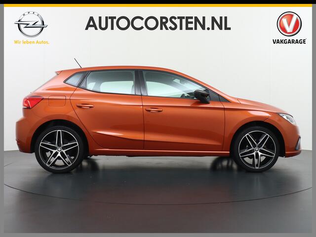 Seat IBIZA 1.0TGI 90PK CNG Bi-Fuel Aardgas FR Apple Carplay Android Auto Navi Ecc Cruise Control Draadloze telefoonlader DAB+ Full-link Lmv 18" Led App Connect Licht-/regensensor Benzine Aardgas CNG Bi-Fuel