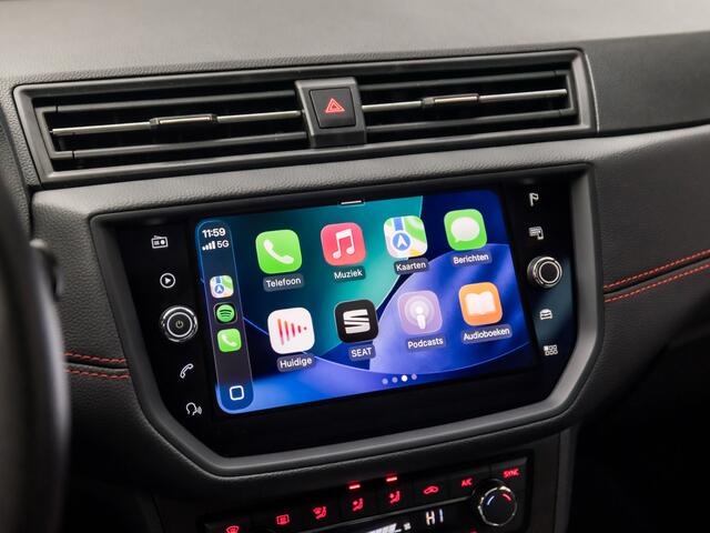 Seat IBIZA 1.0 TSI FR Intense Sport (SCHUIFDAK, VIRTUAL COCKPIT, APPLE CARPLAY, KEYLESS, CAMERA, LEDER/ALCANTARA, ADAPTIVE CRUISE, SFEERVERLICHTING, ZWART HEMEL, MODE KNOP, LED KOPLAMPEN, NIEUWSTAAT)