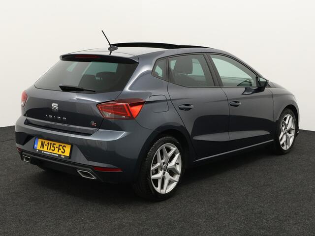 Seat IBIZA 1.0 TSI FR Business Intense Plus Apple Carplay/Android Auto, Draadloze telefoonlader, Elektrisch glazen panorama-dak, Parkeersensor voor en achter, Virtual cockpit, Voorstoelen verwarmd, Cruise control Deze SEAT Ibiza 1.0 TSI FR Business Intense Plus uit 