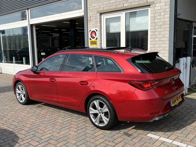 Seat LEON Sportstourer 1.5 eTSI FR Business Intense / AUTOMAAT/ PANO/ FULL LINK/ STUUR+STOEL VERWARM./ PARK. SENSOR. + CAMERA/ ACC/ DRIVE PROFILE/ DAB/ NAVI/ DIGITAL DASH/ CLIMA/ LED/ ISOFIX