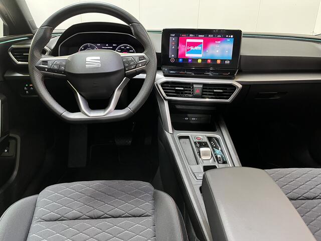 Seat LEON 1.4 TSI eHybrid PHEV FR Business Intense / AUTOMAAT/ PANO/ CAMERA/ PARK. SENSOREN/ DODE HOEK/ KEYLESS/ DCC/ LED/ STUURVERWARM./ FULL LINK/ ADAPT. CRUISE/ VIRTUAL COCKPIT/ NAVI/ CLIMA/ DAB/ 18" LMV