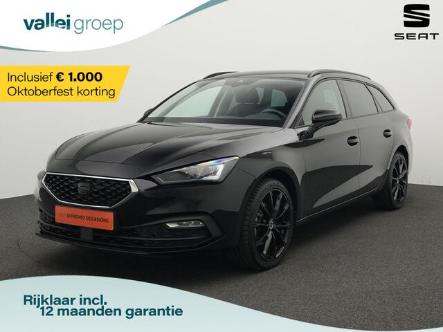 Seat LEON Sportstourer 1.0 TSI 110 pk Style | LED koplampen | Luxe lederen bekleding | Climatronic | Parkeersensoren achter | Cruise Control | DAB | CarPlay | 18 inch