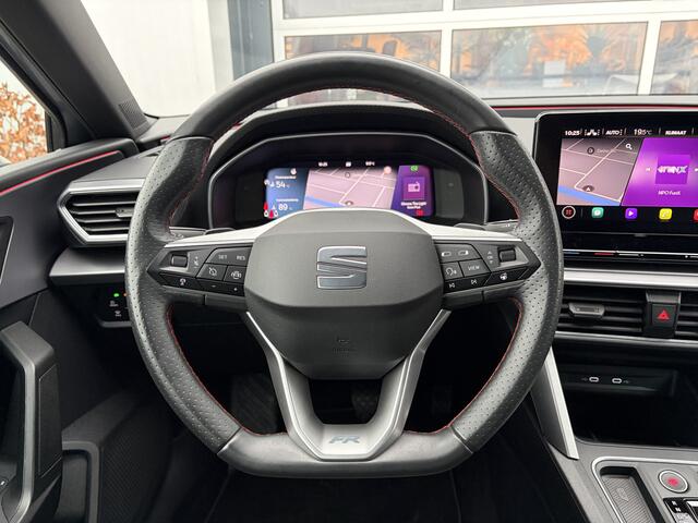 Seat LEON 1.5 eTSI FR Launch Edition 150pk | Virtual Cockpit | Achteruitrijcamera | Apple Carplay/Android Auto | Cruise control adaptief | Dab | LED koplampen | Stuur verwarmd | Voorstoelen verwarmd | Prachtig exemplaar!