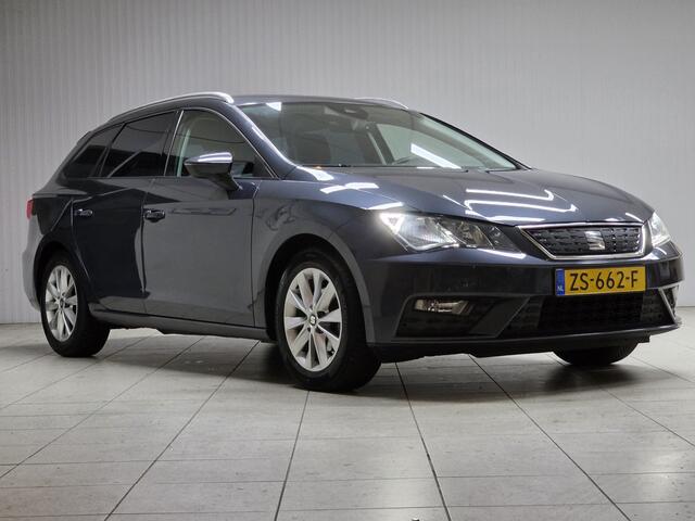 Seat LEON ST 1.0 EcoTSI Style Business Intense/ Facelift/ Lane-Assist./ 16'' LMV/ Keyless/ Navi/ Clima/ Cruise/ Elek. pakket/ Isofix/ Bluetooth/ Multi. LEDER. Stuur/ Mistl./ PDC V+A/ Extra getint glas.
