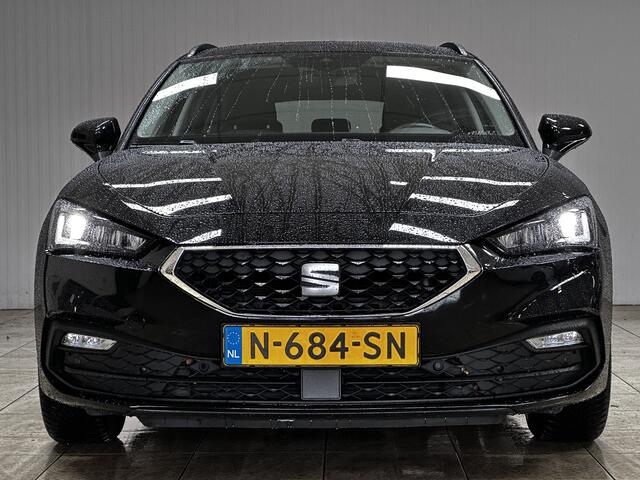 Seat LEON Sportstourer 1.0 TSI Style Business Intense/ Nieuw Model!/ Camera/ Virtual Cockpit/ Keyless-GO/ LED Koplampen/ Lane-Assist./ Apple + Android/ PDC V+A/ Extra getint glas/ Adaptive Cruise/ 16'' LMV/ Multi. LEDER. Stuur.
