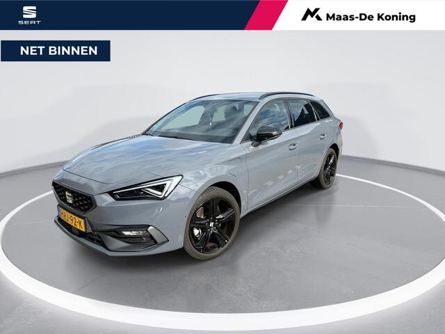 Seat LEON Sportstourer 1.5 TSI e-Hybrid 204pk DSG FR Business · Camera · Matrix LED · Inklap. Trekhaak · Side Assist · Stuur- & Stoelverwarming · Parkeerassistent · Garantie t/m 18-06-2029 of 100.000km