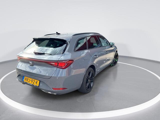 Seat LEON Sportstourer 1.5 TSI e-Hybrid 204pk DSG FR Business · Camera · Matrix LED · Inklap. Trekhaak · Side Assist · Stuur- & Stoelverwarming · Parkeerassistent · Garantie t/m 18-06-2029 of 100.000km