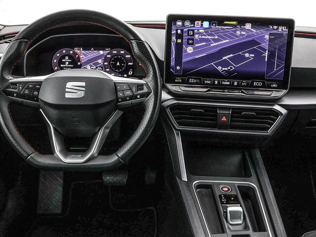 Seat LEON Sportstourer 1.5 TSI e-Hybrid 204pk DSG FR Business · Camera · Matrix LED · Inklap. Trekhaak · Side Assist · Stuur- & Stoelverwarming · Parkeerassistent · Garantie t/m 18-06-2029 of 100.000km