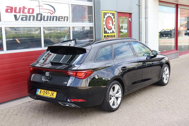 Seat LEON Sportstourer 1.5 eTSI FR Launch Edition O.a: Clima, Navi, ACC, Carplay, PDC, Stoelverw, Etc. All-in prijs!