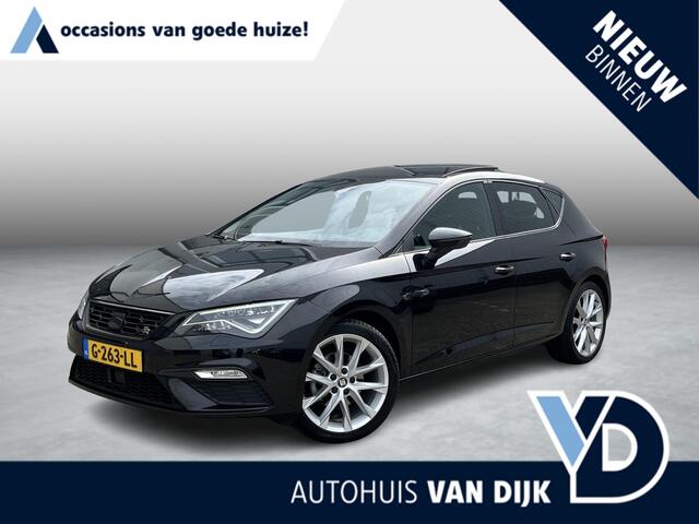 Seat LEON 1.5 TSI FR Business Intense | Leder/LED/Navi/Pano.Dak/Clima/Cruise/18"/Stoelverwarming/Apple CarPlay-Android Auto
