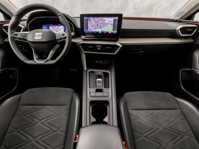 Seat LEON 1.4 TSI eHybrid PHEV Xcellence Sport 204Pk Automaat (PANORAMADAK, APPLE CARPLAY, GROOT NAVI, LEDER/ALCANTARA, MEMORY SEAT, CAMERA, GETINT GLAS, NIEUWE APK, NIEUWSTAAT)