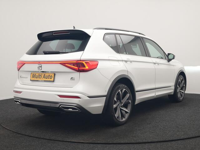 Seat Tarraco 1.4 TSI e-Hybrid FR PHEV 245pk Dealer O.H | Trekhaak Af Fabriek | Panodak | 360 Camera | Adaptive Cruise | Sportstoelen Memory & Verwarmd | BLIS | Apple Carplay | Travel Assist | Keyless | Navigatie | Virtual | DAB | 20" L.M | Plug In Hybrid |
