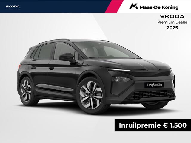 Skoda Elroq Sportline Elektromotor 150 kW/204 PK SUV | Black Magic | 20 inch Vega Velgen | Private lease v.a. ¤481,- p/m | ¤1500,- inruilpremie