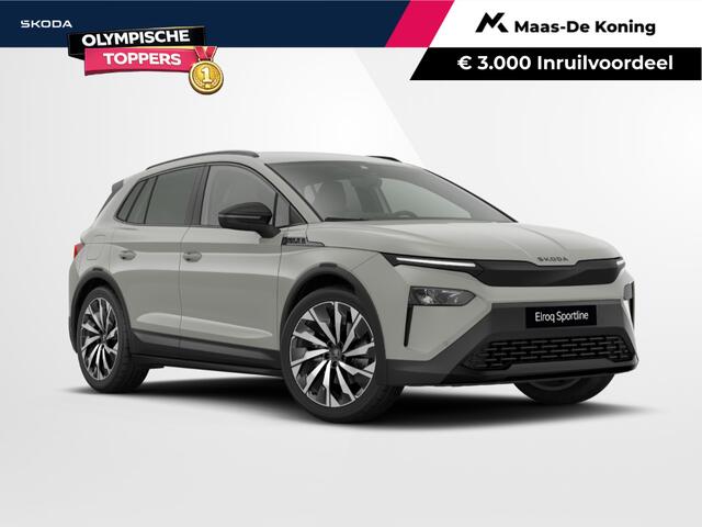 Skoda Elroq Sportline Elektromotor 210 kW / 286 PK SUV Elektri sch | Steel Grey | Trekhaak wegklapbaar | 3000,- inruilbonus
