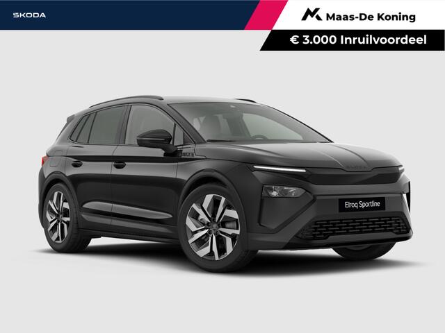 Skoda Elroq Sportline Elektromotor 210 kW / 286 PK SUV Black Magic | Trekhaak wegklapbaar | 3.000,- inruilbonus!!
