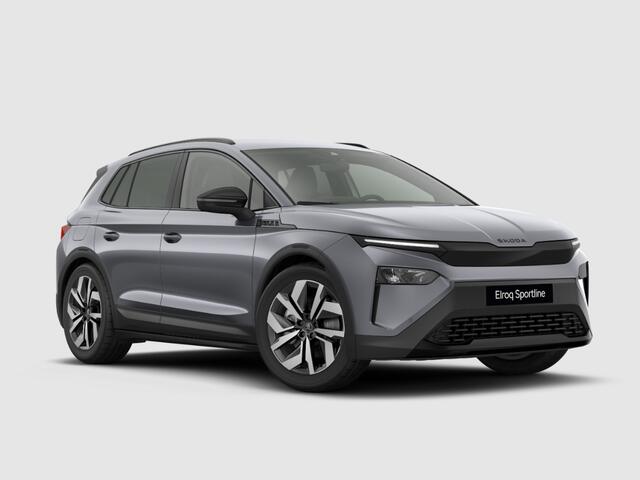 Skoda Elroq Sportline Elektromotor 210 kW / 286 PK SUV Graphite Grey | Trekhaak wegklapbaar | 3.000,- inruilbonus!!