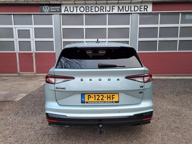 Skoda Enyaq iV 60 Sportline 180 Pk SOH 94 % Trekhaak, Navigatie, Alcantara + leder