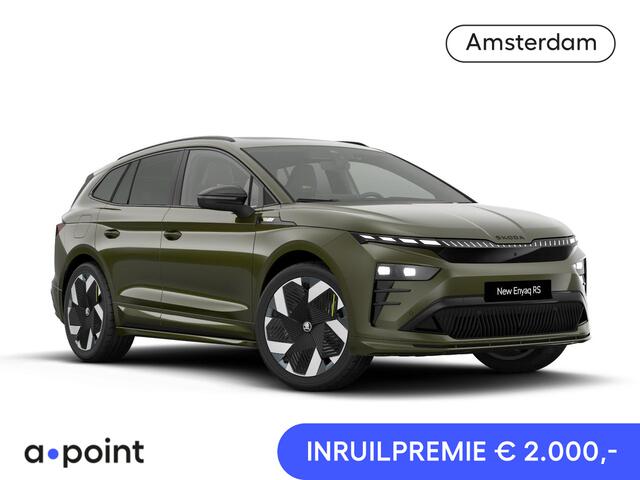 Skoda Enyaq iV 85X RS 340 pk | Business Upgrade Pakket - MAXX | Lederen bekleding | Panoramadak | Winter pakket | 21 inch lichtmetalen velgen