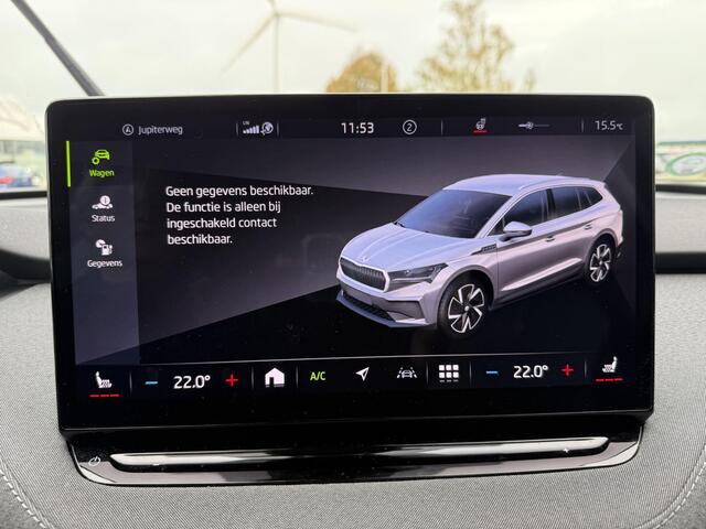 Skoda Enyaq iV 80 Limited Edition Plus 205 Pk | Trekhaak | Camera | Carplay | Parkeersensoren | Adaptive Cruise | Elektrische Stoel | Elektrische Achterklep | LED | Stoel Verwarming | 19 Inch