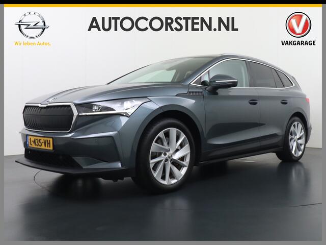 Skoda Enyaq iV 80 SOH 94% Warmtepomp Trekhaak Panoramadak Adaptieve Cruise Control Camera Apple Carplay Android Auto Navi Ecc Pdc Stuur+Stoelverwarming Lmv 20" Mirrorlink DAB Led Matrix Elek.Achterklep Ecc-Achter Zeer complete Enyaq!