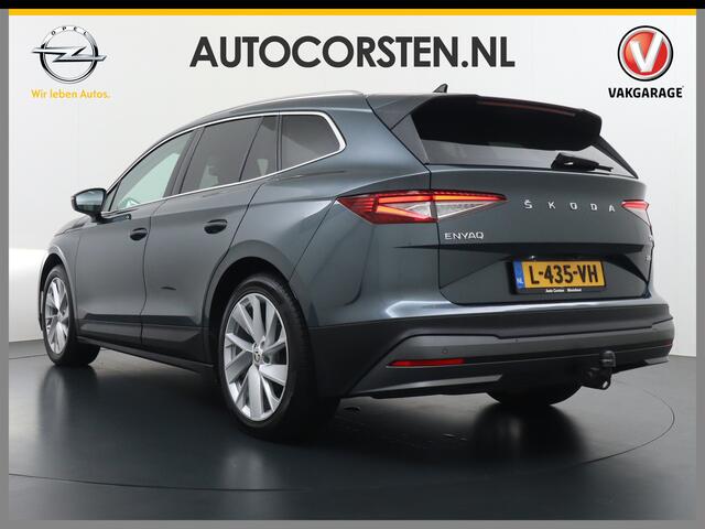 Skoda Enyaq iV 80 SOH 94% Warmtepomp Trekhaak Panoramadak Adaptieve Cruise Control Camera Apple Carplay Android Auto Navi Ecc Pdc Stuur+Stoelverwarming Lmv 20" Mirrorlink DAB Led Matrix Elek.Achterklep Ecc-Achter Zeer complete Enyaq!