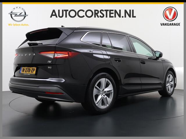 Skoda Enyaq iV 80 First Edition SOH 92% Leder + Mermory Adap.Cruise 360°Camera Navi Ecc Apple Carplay Android Auto Stoel+Stuurverwarming Lane Assist Elek.Achterklep DAB+ Led