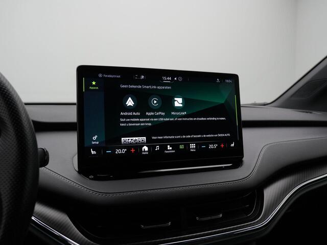 Skoda Enyaq iV 60 180 pk Sportline | Matrix LED | Stuur-/stoelverwarming | Geheugenstoel | Leder/alcantara | Navigatie