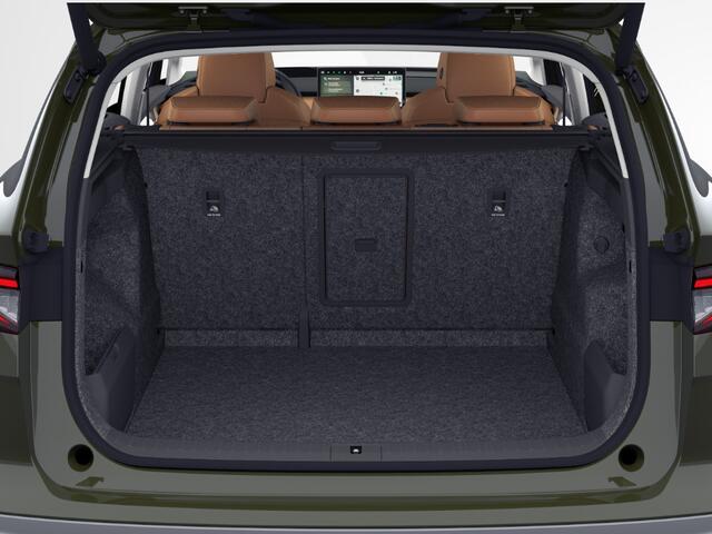 Skoda Enyaq iV Business Edition Elektromotor 210 kW / 286 PK SUV | Metallic Lak | Cognac Leder | Trekhaak wegklapbaar | Business upgrade - advanced