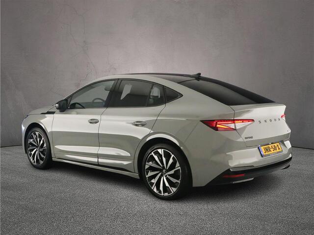 Skoda Enyaq iV Coupé 85 Sportline 286pk Automaat Panoramadak, Adaptive cruise control, 360 camera, Head up display, Navigatie, Elektrische achterklep, LED matrix koplampen, Stoelverwarming