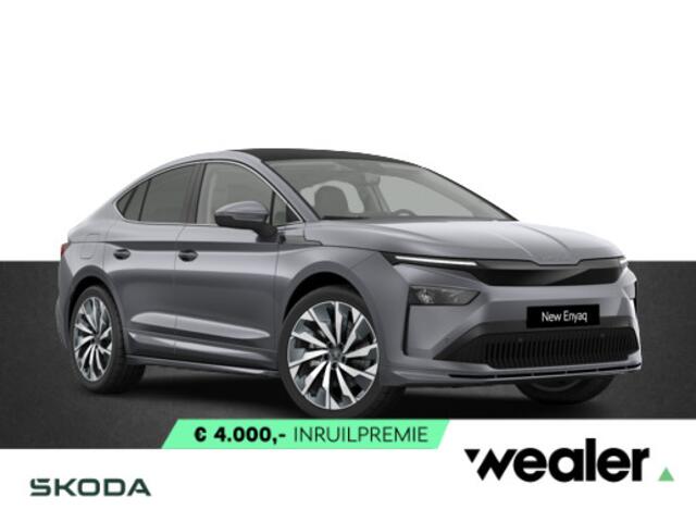 Skoda Enyaq iV Coupé 85 Selection Elektromotor 286 PK | 21" Lichtmetalen velgen | Trekhaak | Clever Upgrade Pakket |