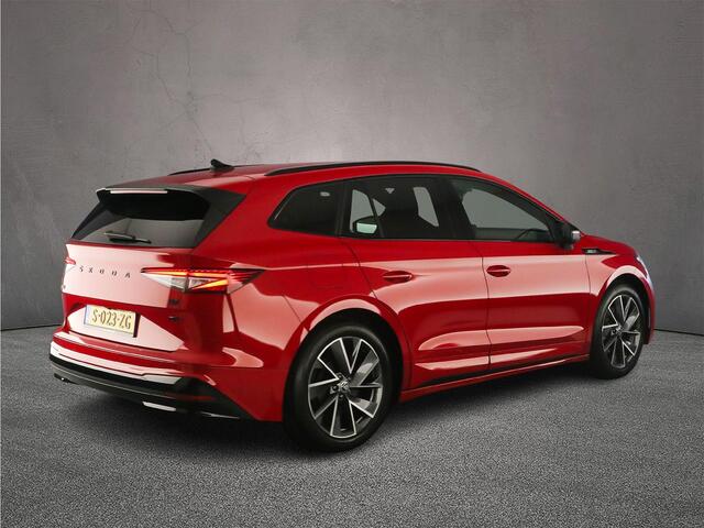Skoda Enyaq iV 60 180pk Automaat Trekhaak, Warmtepomp, Adaptive cruise control, Navigatie, 360 camera, Achteruitrijcamera, Elektrische achterklep, LED matrix koplampen