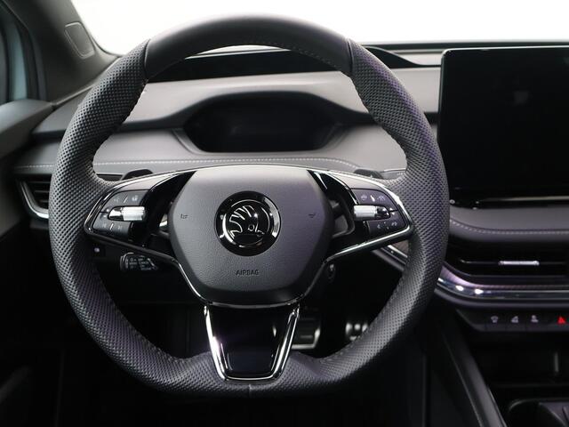 Skoda Enyaq iV 60 Sportline 180 pk | Navigatie | Apple Carplay/Android Auto | Crystal Face | Panoramadak | 21" lichtmetalen velgen |